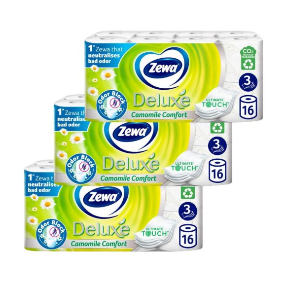 Zewa Deluxe Camomile Comfort toalettpapír 3 rétegű (3x16 tekercs)