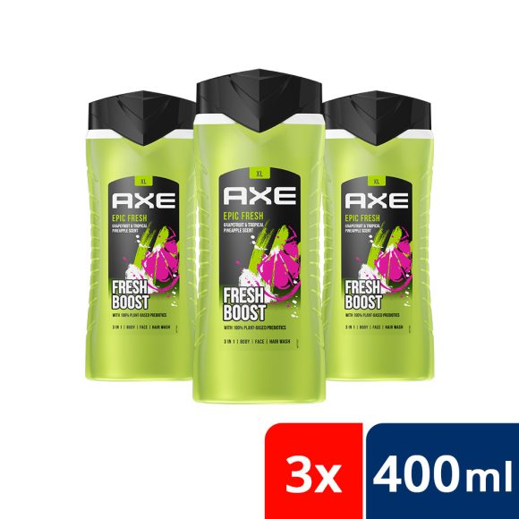 AXE tusfürdő Epic Fresh (3x400 ml) 