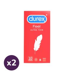 Durex Feel Ultra Thin ultra élethű óvszer (2x10 db)