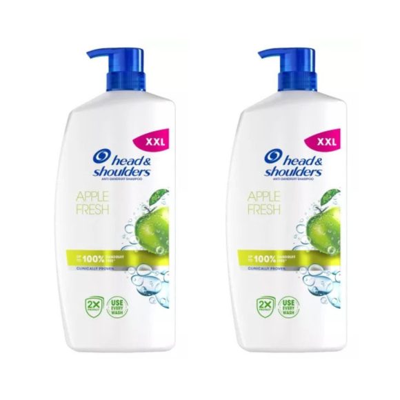 Head & Shoulders Apple Fresh Korpásodás Elleni Sampon Bármely Hajtípusra (2x800 ml)