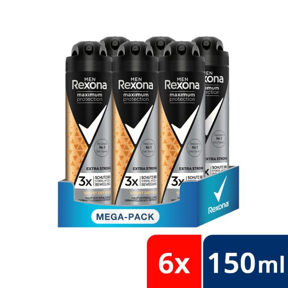 Rexona Male Maximum Protection Sport defence dezodor (6x150 ml)