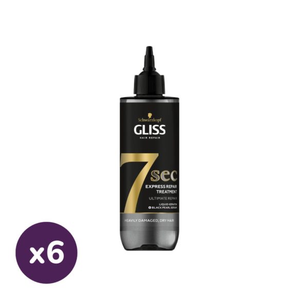 Gliss 7seconds Ultimate Repair express repair hajpakolás (6x200 ml)