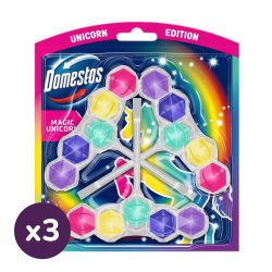   Domestos Power5 WC frissítő blokk, Magic Unicorn (3x3x50 g)