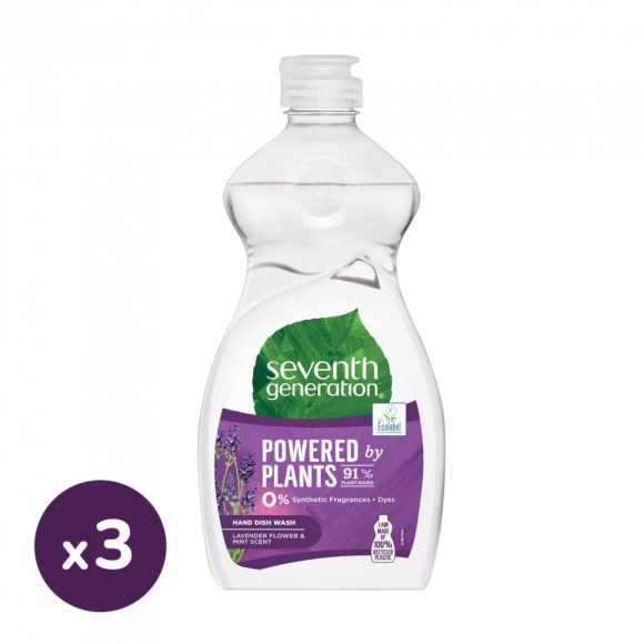Seventh Generation Free & Clear öko kézi mosogatószer levendula illattal 3x500 ml