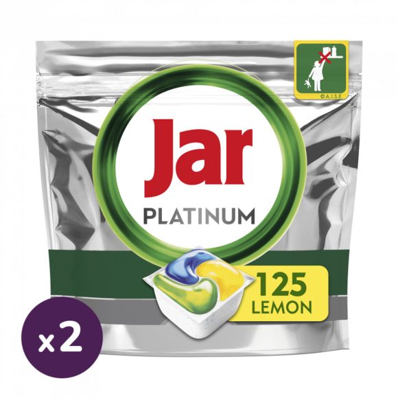 Jar Platinum mosogatógép tabletta citrommal (2x125 db)