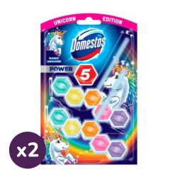   Domestos Power5 WC frissítő blokk, Magic Unicorn (2x5x50 g)