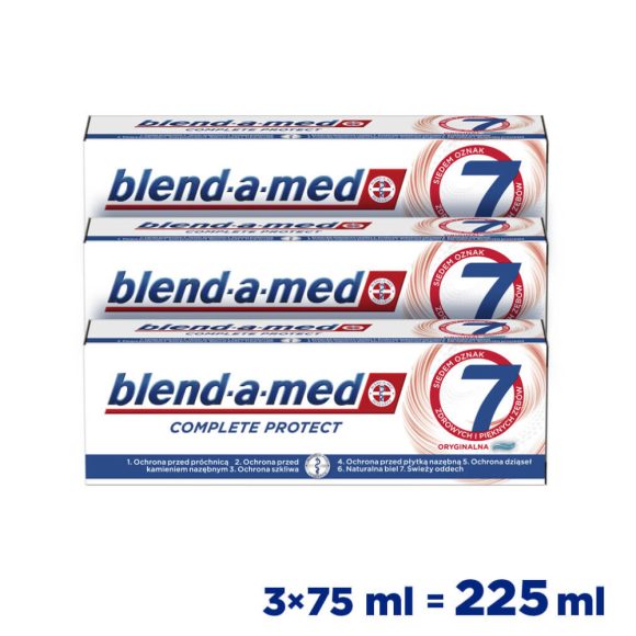 Blend-a-med Complete Protect 7 Original fogkrém 3x75 ml