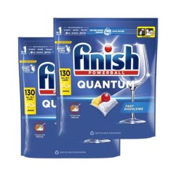   Finish Powerball Quantum All in 1 mosogatógép-kapszula, lemon (2x130 db)
