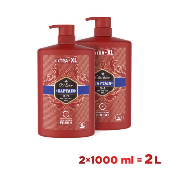 Old Spice Tusfürdő Captain 2x1000 ml