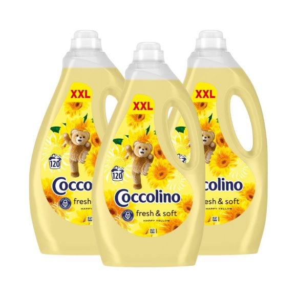 Coccolino Happy Yellow öblítőkoncentrátum (3x3000 ml)