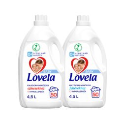   Lovela Baby folyékony mosószer színes ruhákhoz 4,5 l + Lovela Baby folyékony mosószer fehér ruhákhoz 4,5 l