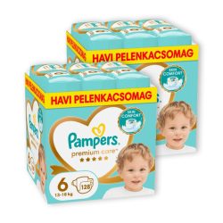    Pampers Premium Care pelenka 6, 13-18 kg, HAVI PELENKACSOMAG 1+1 256 db