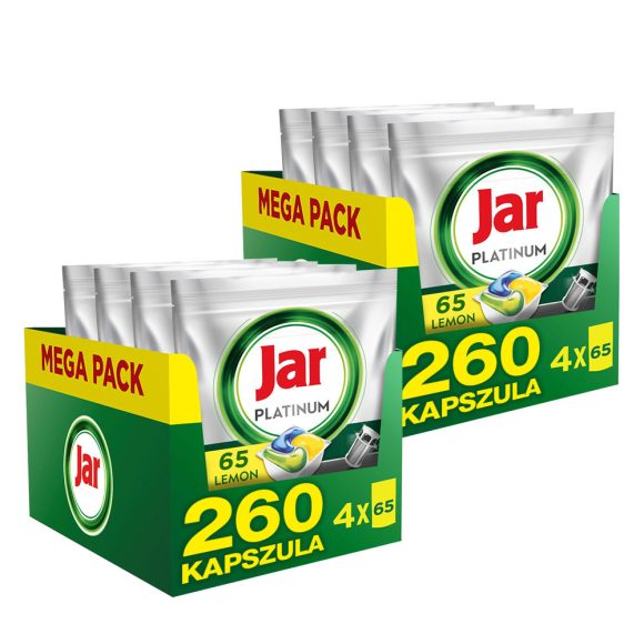 INGYENES  SZÁLLÍTÁS - Jar Platinum All in One Mosogatókapszula Lemon (2x260 db)