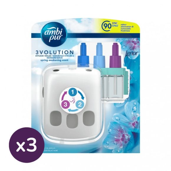 Ambi Pur Lenor Spring Awakening 3volution elektromos légfrissítő (3x20 ml)