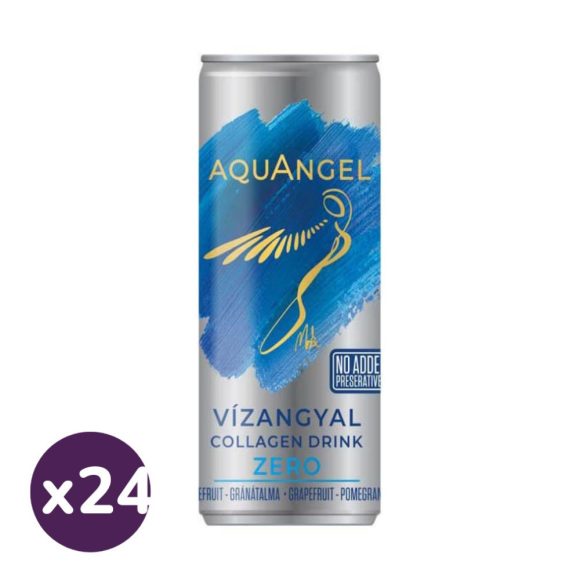 Vízangyal AquAngel Zero Kollagénes ital - Grapefruit & Gránátalma (24x250 ml)