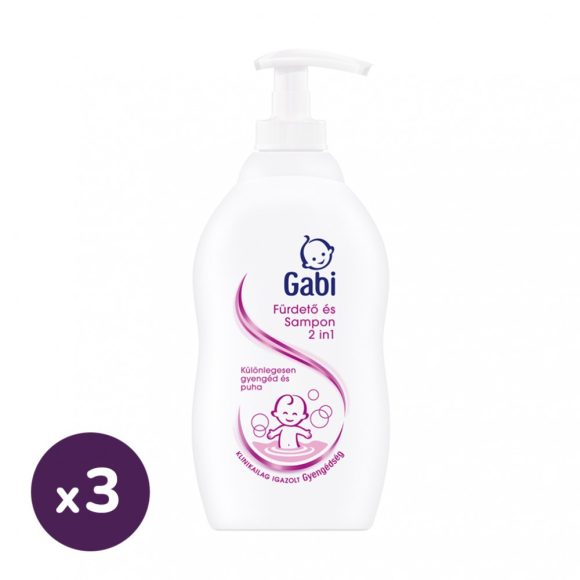 Gabi fürdető és sampon 2in1 3x400 ml