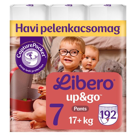 Libero Up&Go 7 bugyipelenka, 17+ kg, 192 db