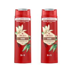   Old Spice Oasis 3 az 1-ben tusfürdő és sampon férfiaknak (2x400 ml)