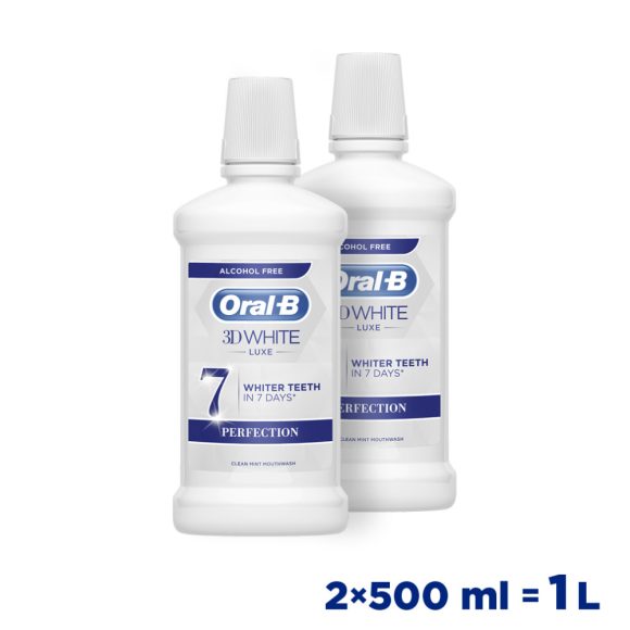 Oral-B 3d white luxe perfection szájvíz (2x500 ml)