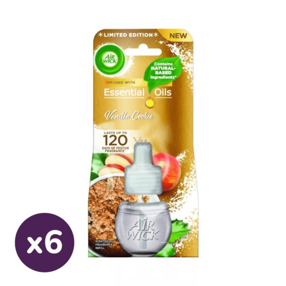 Air Wick elektromos utántöltő légfrissítő, Vaníliás süti (6x19 ml)