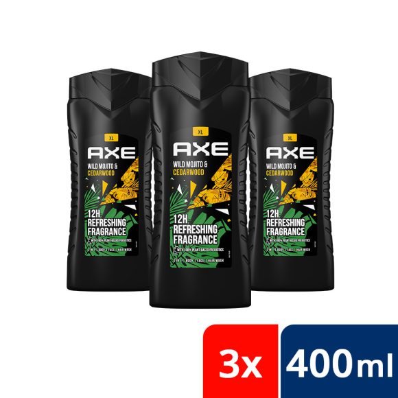 AXE tusfürdő Wild Green Mojito (3x400 ml)
