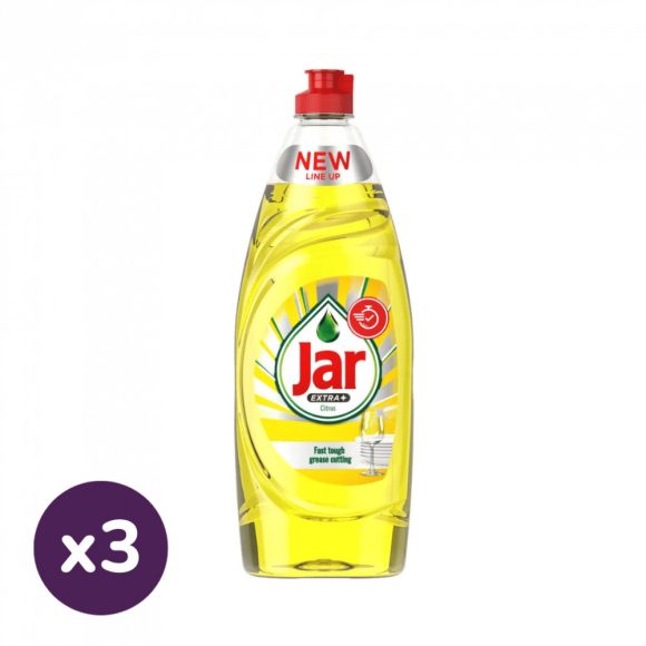 Jar Extra+ mosogatószer citrus illattal (3x650 ml)