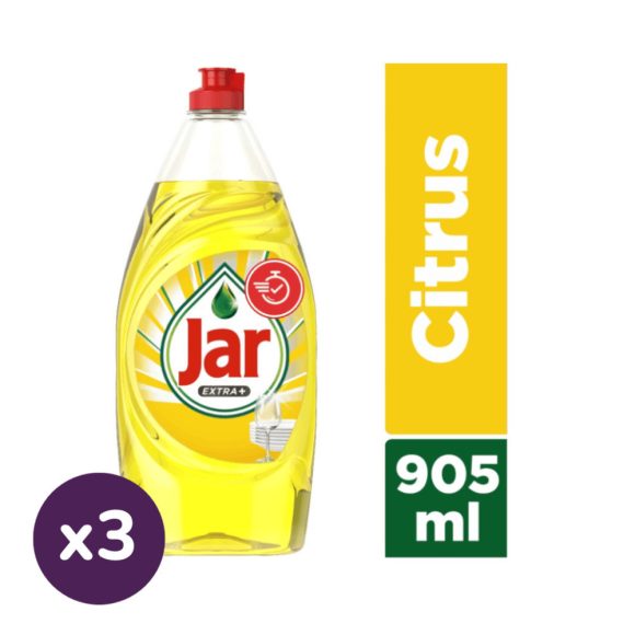 Jar Extra+ mosogatószer citrus illattal (3x905 ml)