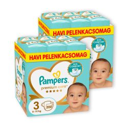    Pampers Premium Care pelenka 3, 6-10 kg, HAVI PELENKACSOMAG 1+1, 400 db