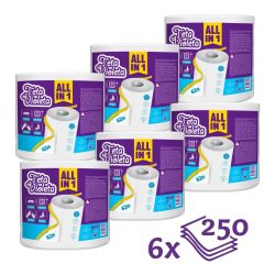   Violeta ALL IN 1 MAXI háztartási papírtörlő, 2 rétegű, 6 tekercs (1500 lap)