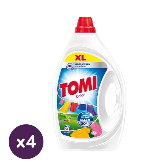 Tomi Max Power Color Gel mosógél 4x2,4 liter (216 mosás)