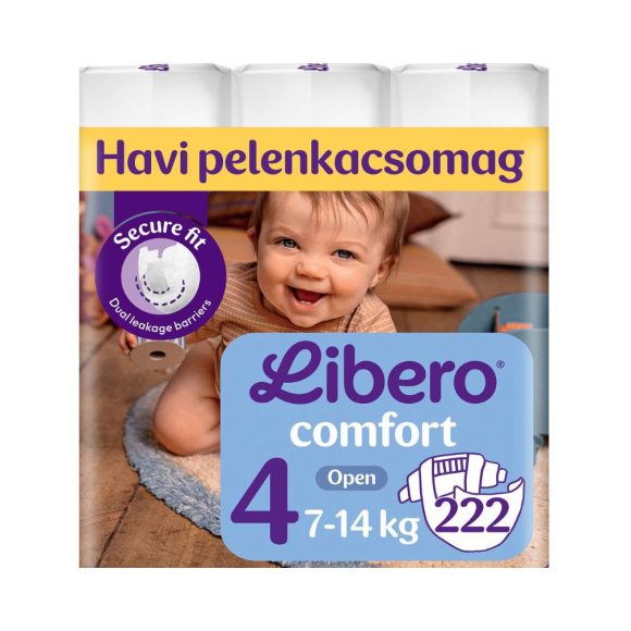 Libero Comfort 4 pelenka, 7-14 kg, 222 db