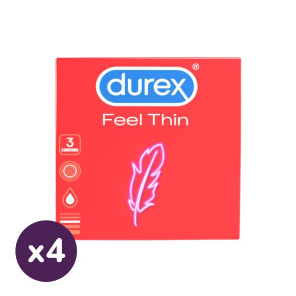Durex Feel Thin élethű érzés óvszer (4x3 db)