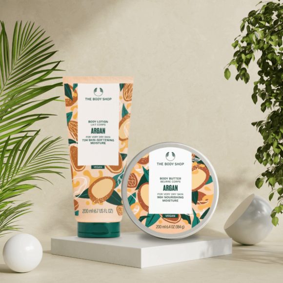 The Body Shop Argán testápoló csomag (testvaj + testápoló)
