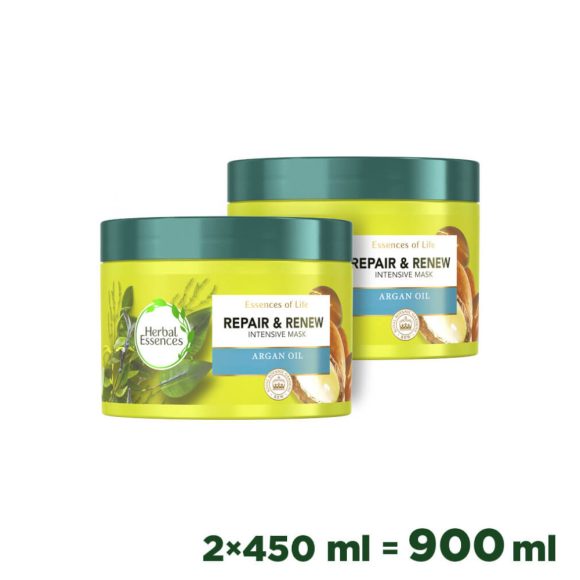 Herbal Essences Argánolajos Hajmaszk 2x450 ml