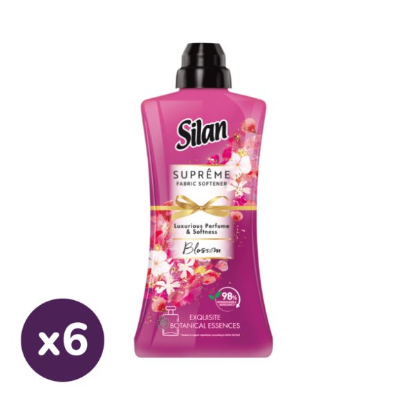 INGYENES SZÁLLÍTÁS - Silan Supreme Blossom Purple öblítő 6x1012 ml (276 mosás)
