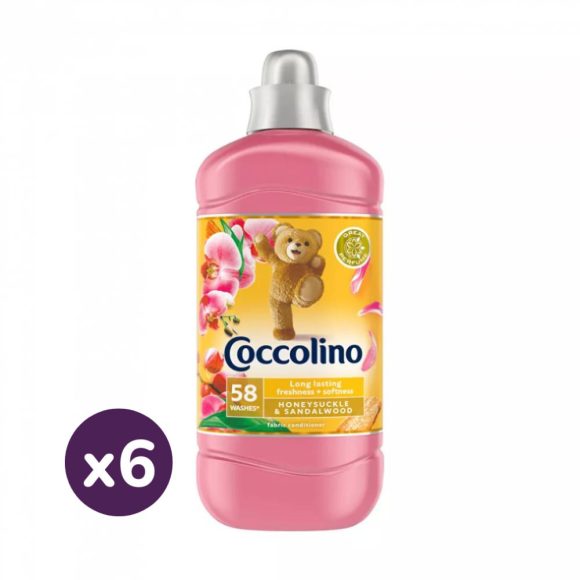 Coccolino Honeysuckle & Sandalwood öblítő 6x1450 ml (348 mosás)