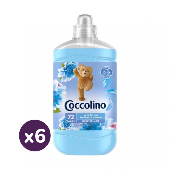 Coccolino Blue Splash öblítő 6x1800 ml (432 mosás)