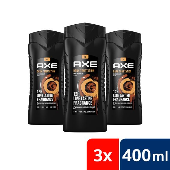 AXE tusfürdő Dark Temptation (3x400 ml)
