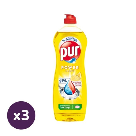 Pur Lemon kézi mosogatószer (3x750 ml)
