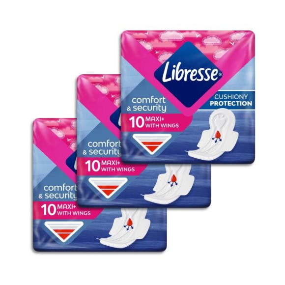Libresse Maxi+ szárnyas egészségügyi betét (3x10 db)