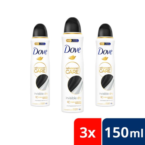 Dove Invisible Dry izzadásgátló aeroszol (3x150 ml)