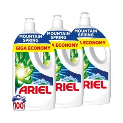   INGYENES  SZÁLLÍTÁS - Ariel Folyékony Mosószer Mountain Spring 3x4,5 liter (300 mosáshoz)