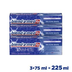   Blend-a-med 3D White Delicate White 3 az 1-ben fogkrém 3x75 ml