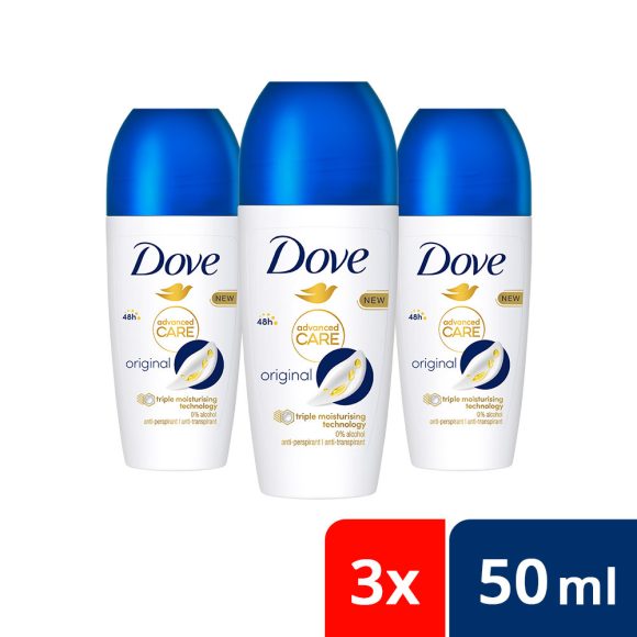 Dove Original golyós izzadásgátló (3x50 ml)