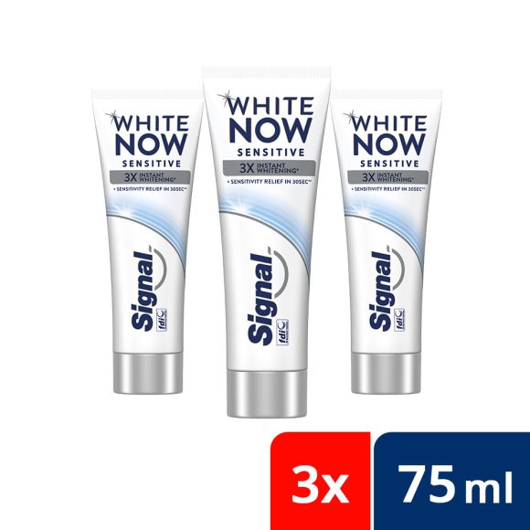 Signal White Now Sensitive fogkrém (3x75 ml)