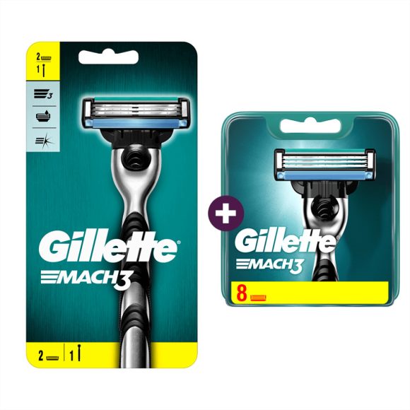 Gillette Mach3 csomag: borotva + 10 db borotvabetét