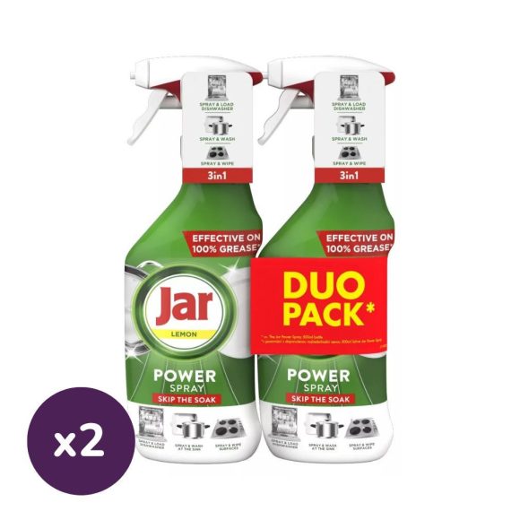 Jar Power Spray 3 az 1-ben tisztító spray citrus illattal (2x2x500 ml)