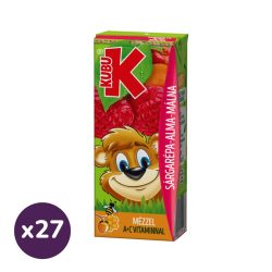   Kubu Sárgarépa-alma-málna gyümölcsital mézzel (27x200 ml)
