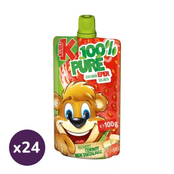 Kubu 100% Eper püré (24x100 g)