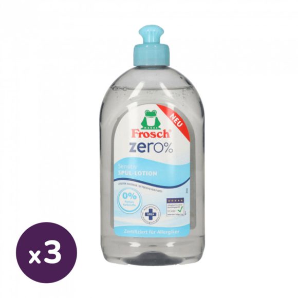 Frosch Zero % mosogatószer Ureával 3x500 ml
